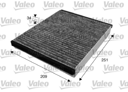 Filtru habitaclu cu carbune activ potrivit VOLVO C30, C70 II, S40 II, V50; FORD FOCUS II 1.4-Electric 2003-2013 [2]