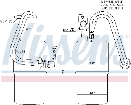 Filtru uscator Ac - Filtru uscator AC JEEP CHEROKEE 2.5/4.0 intre 1984-2001