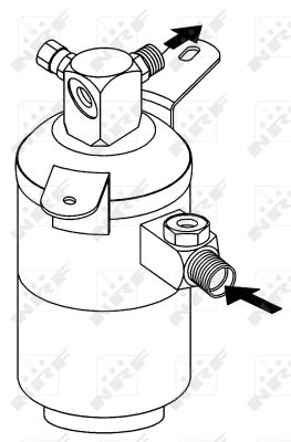 Filtru uscator Ac - Filtru uscator AC potrivit MERCEDES E T-MODEL (S210), E (VF210), E (W210) 2.0-5.4 1995-2003
