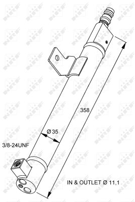 Filtru uscator Ac - Filtru uscator AC VOLVO S60 I, S80 I, V70 II, XC70 CROSS COUNTRY 2.0-2.5 intre 1999-2010