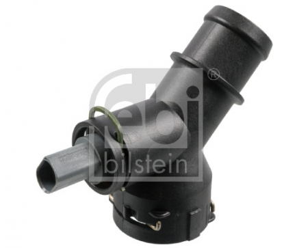 Elemente sistem racire - Flansa lichid racire (numar iesiri: 2) with sensor potrivit AUDI A3, TT; SEAT ALTEA, ALTEA XL, LEON, TOLEDO III; SKODA OCTAVIA II, SUPERB II; VW CADDY III, CADDY III/MINIVAN 1.4-3.6 02.03-12.16