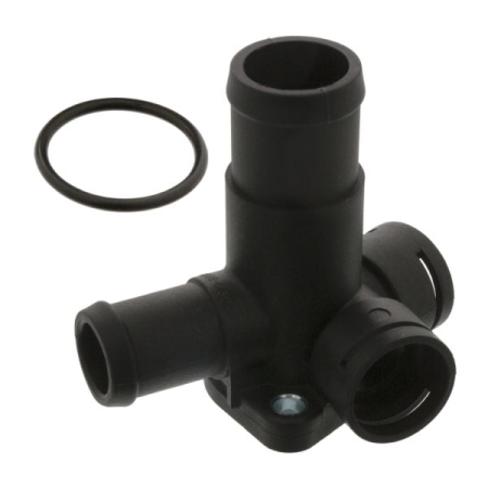 Element sistem racire - Flansa lichid racire (numar iesiri: 4) potrivit AUDI 80 B4; SEAT TOLEDO I; VW CADDY I, CALIFORNIA T4 CAMPER, GOLF II, JETTA II, PASSAT B3/B4, TRANSPORTER T3 1.6D/1.7D/1.9D 08.82-04.03