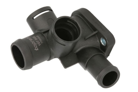 Element sistem racire - Flansa lichid racire (numar iesiri: 4) potrivit SEAT CORDOBA, CORDOBA VARIO, IBIZA II, TOLEDO I; VW GOLF III, PASSAT B3/B4, POLO, POLO III CLASSIC, VENTO 1.6 07.94-12.02