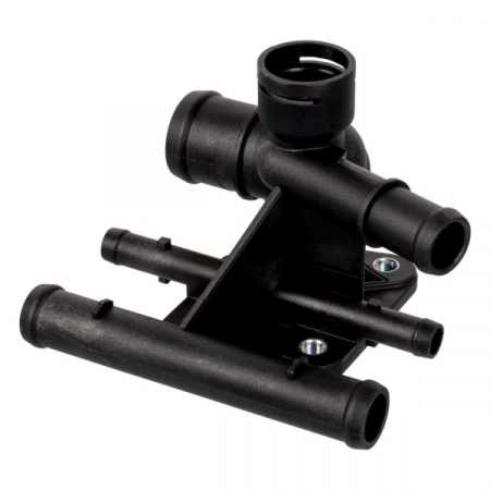 Elemente sistem racire - Flansa lichid racire potrivit AUDI A1, A3, TT; SEAT ALTEA, ALTEA XL, LEON, TOLEDO III; SKODA OCTAVIA II; VW EOS, GOLF V, GOLF VI, JETTA III, PASSAT B6, POLO V, SCIROCCO III 2.0 09.04-11.17