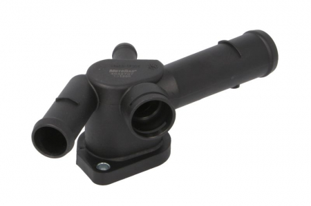 Piese Auto - Flansa lichid racire potrivit AUDI A3; SEAT CORDOBA, IBIZA III, LEON, TOLEDO II; SKODA FABIA I, OCTAVIA I; VW BORA, BORA I, GOLF IV, MULTIVAN T5, POLO 1.6/2.0/2.0CNG 12.95-08.15