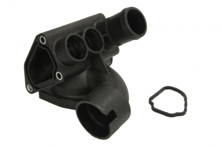 Elemente sistem racire - Flansa lichid racire potrivit AUDI A3, TT; SEAT ALHAMBRA, LEON, TOLEDO II; VW BORA, BORA I, EOS, GOLF IV, GOLF V, MULTIVAN T5, NEW BEETLE, PASSAT B5.5, PHAETON, SHARAN 2.3/2.8/3.2 08.97-09.10