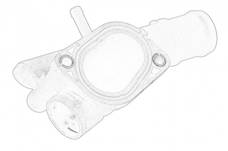 Flansa lichid racire potrivit AUDI A4 B8, Q5 2.0D 11.07-05.17 [1]