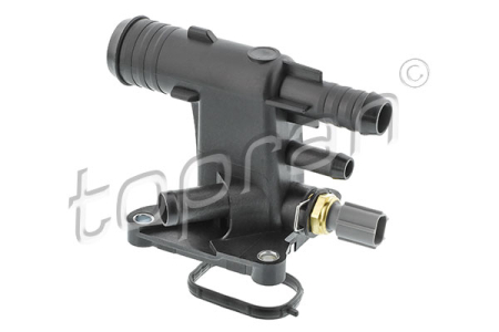 Element sistem racire - Flansa lichid racire potrivit FORD FOCUS C-MAX, FOCUS II, FOCUS III, TRANSIT; LAND ROVER DISCOVERY III, DISCOVERY SPORT, FREELANDER 2, RANGE ROVER EVOQUE 1.6D-2.7D 04.04-