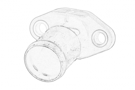 Elemente sistem racire - Flansa lichid racire potrivit TOYOTA AVENSIS, COROLLA 1.6/1.8 05.92-08.01