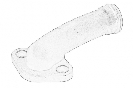 Flansa lichid racire potrivit URSUS 10014 H, 11024, 3702, 4022, 4024, 5044, 7014 H, 7524, 8014 H, 9014 H, 9024, 360, 6024; ARMATRAC 1104, 854 LUX; BASAK 2080, 2090, 2100, 2110; CLAAS 310 C [1]