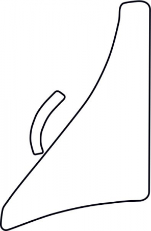 Ornamente - Folie protectie aripa dreapta (culoare: transparent, 3M PPF 4.0 folie / auto-ajustant) potrivit MITSUBISHI COLT VI 06.04-06.12