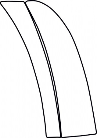 Ornamente - Folie protectie usa/aripa dreapta (culoare: transparent, 3M PPF 4.0 folie / auto-ajustant) potrivit MERCEDES CLS C219 10.04-12.10