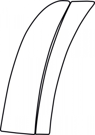 Ornamente - Folie protectie usa/aripa stanga (culoare: transparent, 3M PPF 4.0 folie / auto-ajustant) potrivit MERCEDES CLS C219 10.04-12.10