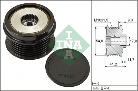Piese Auto - Fulie alternator ALFA ROMEO MITO; FIAT GRANDE PUNTO, PUNTO EVO 1.3D intre 2005-2012