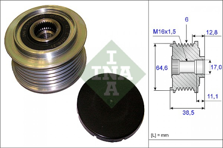 Piese Auto - Fulie alternator AUDI A6, A6 ALLROAD 2.8/3.0/3.2 intre 2004-2011