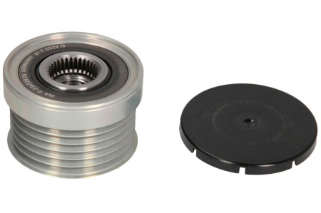 Piese Auto - Fulie alternator BMW Seria 1 (E81), 1 (E82), 1 (E87), 1 (E88), 3 (E46), 3 (E90), 3 (E91), 3 (E92), 3 (E93), 5 (E60), 5 (E61), 5 (F10), 5 (F11), 6 (E63), 6 (E64), 7 (E65, E66, E67) 1.6-3.0 intre 2001-2
