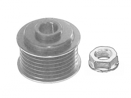 Piese Auto - Fulie alternator BMW Seria 3 (E46), 5 (E60), 5 (E61), 6 (E63), 6 (E64), 7 (E65, E66, E67), X3 (E83), X5 (E53) 2.0D-5.0 intre 1998-2010