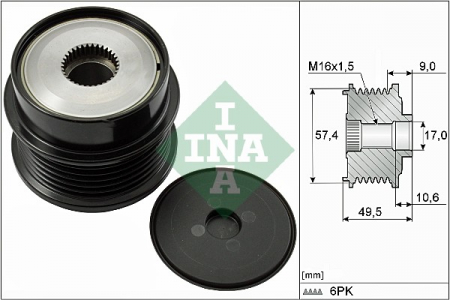 Piese Auto - Fulie alternator CITROEN C5 III, C6; PEUGEOT 407, 607 2.7D dupa 2004