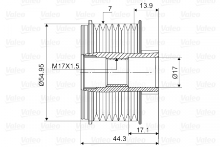 Fulie alternator potrivit SUBARU FORESTER, LEGACY IV, LEGACY V, OUTBACK 2.0D 02.08- [3]