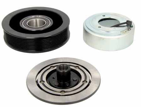 Piese Auto - Fulie ambreiaj compresor AC clima  (8PK 156mm)
