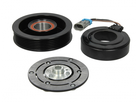 Fulie ambreiaj compresor AC clima  (SANDEN 6PK 124mm) CADILLAC BLS; FIAT CROMA; OPEL SIGNUM, VECTRA C, VECTRA C GTS; SAAB 9-3 1.9D-3.2 dupa 2002 Elemente compresor AC - Fulie ambreiaj compresor AC clima  (SANDEN 6PK 124mm) CADILLAC BLS; FIAT CROMA; OPEL SIGNUM, VECTRA C, VECTRA C GTS; SAAB 9-3 1.9D-3.2 dupa 2002