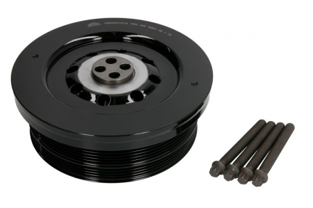 Elemente motor - Fulie curea arbore cotit (numar dinti: 4; 6) potrivit BMW 3 (E46), 3 (E90), 3 (E91), 3 (E92), 3 (E93), 5 (E60), 5 (E61), 6 (E63), 6 (E64), 7 (E65, E66, E67), X3 (E83), X5 (E53) 2.5D/3.0D 06.02-12.13