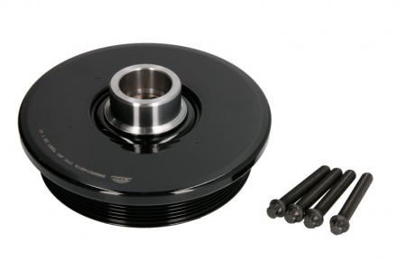 Elemente motor - Fulie curea arbore cotit (numar dinti: 5, cu surub) potrivit BMW 1 (F20), 1 (F21), 2 (F22, F87), 2 (F23), 3 (G20, G80, G28), 3 (G21), 3 (G21, G81), 4 (F33, F83), 4 (G23, G83) 2.0D/2.0DH/3.0D 10.09-