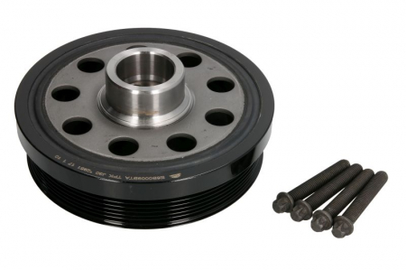 Elemente motor - Fulie curea arbore cotit (numar dinti: 5) potrivit BMW 1 (E81), 1 (E82), 1 (E87), 1 (E88), 3 (E90), 3 (E91), 3 (E92), 3 (E93), 5 (E60), 5 (E61), X1 (E84), X3 (E83) 2.0D 04.05-06.15