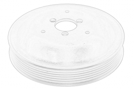 Fulie pompa apa potrivit AUDI A6 C6, Q7 2.4/3.0 2004-2019 [1]