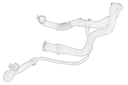 Conducte clima - Furtun incalzire potrivit BMW 5 (E60), 5 (E61), 6 (E63), 6 (E64); FORD TRANSIT V363 2.0D/4.0/4.8 dupa 2005