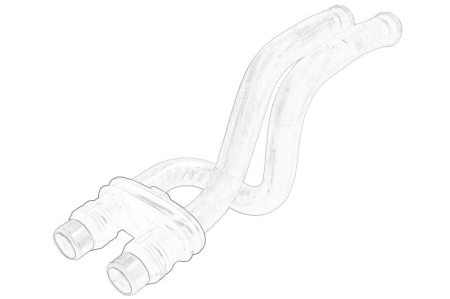 Conducte clima - Furtun incalzire potrivit SKODA SUPERB II, YETI; VW BEETLE, CC B7, EOS, GOLF PLUS, GOLF PLUS V, GOLF V, PASSAT B6, SCIROCCO III, TIGUAN 1.2-3.6 2003-2019