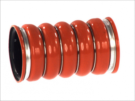 Furtun intercooler (partea admisie, 81mm/98mmx185mm, rosu) SCANIA 4, K, P,G,R,T DC09.108-OC9.G05 dupa 1995