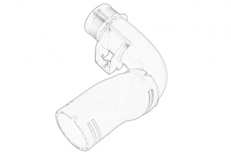 Conducta racire - Furtun Intercooler (Partea evacuarii, evacuare; metal cauciuc) potrivit FIAT BRAVO II; LANCIA DELTA III 1.6D/1.9D 11.06-12.14