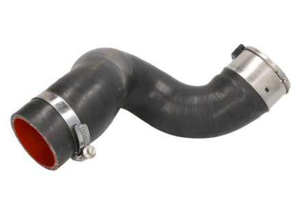 Conducta racire - Furtun intercooler Stanga (Partea de admisie, negru, lung) potrivit RENAULT KANGOO EXPRESS, KANGOO II 1.5D 06.08-