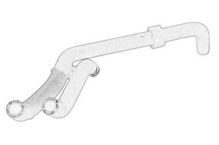 Furtun radiator inferior potrivit AUDI A4 B6, A6 C5; SKODA SUPERB I; VW PASSAT B5.5 1.6-2.5D 11.00-03.08 [0]