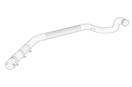 Climatizare - Furtun radiator (parte evacuare) (21,25mm/20mm) potrivit FIAT DUCATO 2.3D dupa 2006