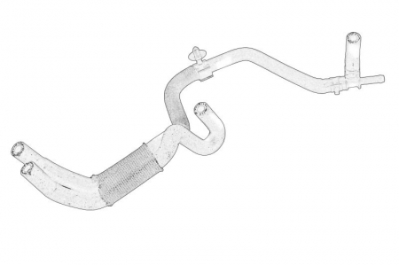 Piese Auto - Furtun radiator potrivit AUDI A3; SEAT ALTEA, ALTEA XL, IBIZA IV, IBIZA IV SC, LEON, TOLEDO III; SKODA FABIA II, OCTAVIA II, ROOMSTER, SUPERB II; VW CADDY III 1.9D 05.03-12.10