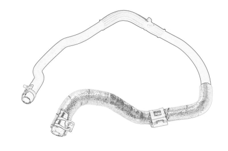 Conducte clima - Furtun radiator potrivit FORD TRANSIT CUSTOM V362, TRANSIT V363 2.0D/2.0DH dupa 2015