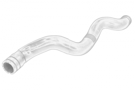 Conducta racire - Furtun radiator superior potrivit CITROEN NEMO/MINIVAN; FIAT FIORINO, FIORINO/MINIVAN, QUBO; PEUGEOT BIPPER, BIPPER TEPEE 1.3D 11.07-