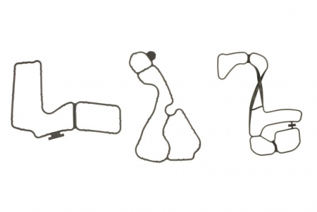 Garnituri - Garnitura pompa apa potrivit MERCEDES ACTROS MP4 / MP5, ANTOS, AROCS, ATEGO 3, CITARO 2, CONECTO, ECONIC 2, INTEGRO (O 550), INTOURO, OC, TOURISMO II, UNIMOG; SETRA 400 M936.991-OM936.993 07.11-