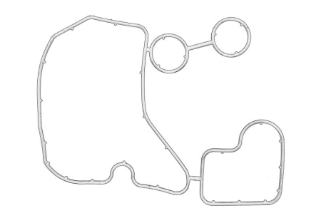Garnituri - Garnitura radiator ulei potrivita AUDI A4 ALLROAD B8, A4 B8, A5, A6 ALLROAD C7, A6 C7, A7, A8 D4, Q5, Q7; VW TOUAREG 3.0D 2007-2018