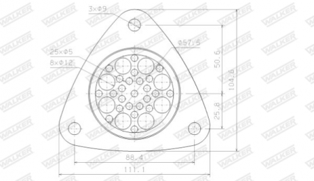 Garnitura sistem evacuare potrivit ALFA ROMEO MITO; FIAT 500, 500 C, FIORINO, FIORINO/MINIVAN, GRANDE PUNTO, IDEA, PANDA, PANDA/HATCHBACK, QUBO; FORD KA 1.3D/1.9D/2.2D 07.05- [2]
