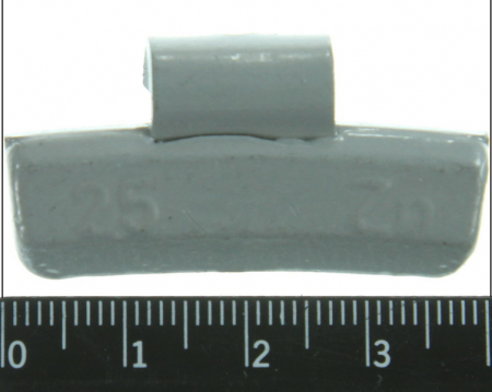 Greutate vulcanizare, galvanizat, 25g, pentru jantele din ALUMINIU; zinc (pret pt: 100buc) [1]