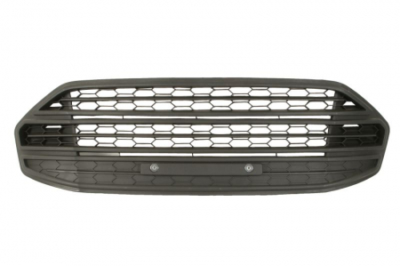 Elemente bara - Grila bara fata cu locas dunga cromata, plastic, negru potrivit FORD ECOSPORT 2013-2017