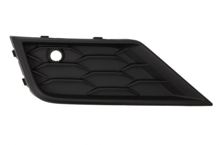 Grila bara fata dreapta (cu gauri senzori parcare, plastic, negru) VW TIGUAN dupa 2007 [0]