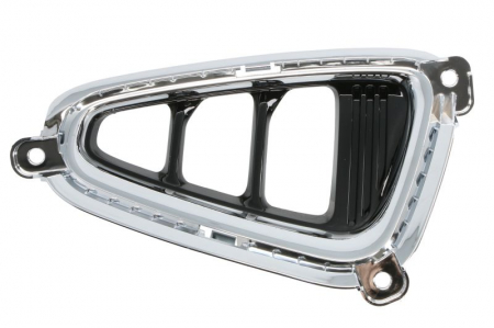 Elemente bara - Grila bara fata dreapta cu locas LED abs, negru lucios/crom potrivit KIA OPTIMA 2015-2018