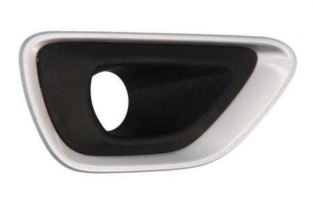 Grile - Grila bara fata dreapta cu locas proiectoare, aluminiu negru JEEP GRAND CHEROKEE 4 IV WK2 intre 2013-2016