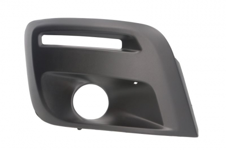 Piese Auto - Grila bara fata dreapta cu locas proiectoare, cu locas lumini zi, plastic, grunduita CITROEN BERLINGO; PEUGEOT PARTNER intre 2015-2018