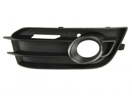 Grile - Grila bara fata dreapta cu locas proiectoare, negru/crom AUDI A1 intre 2010-2014