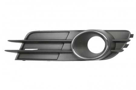 Grila bara fata Dreapta (cu orificii pentru lampa ceata, crom/negru) potrivit AUDI A6 C7 11.10-09.18 11.10-06.14